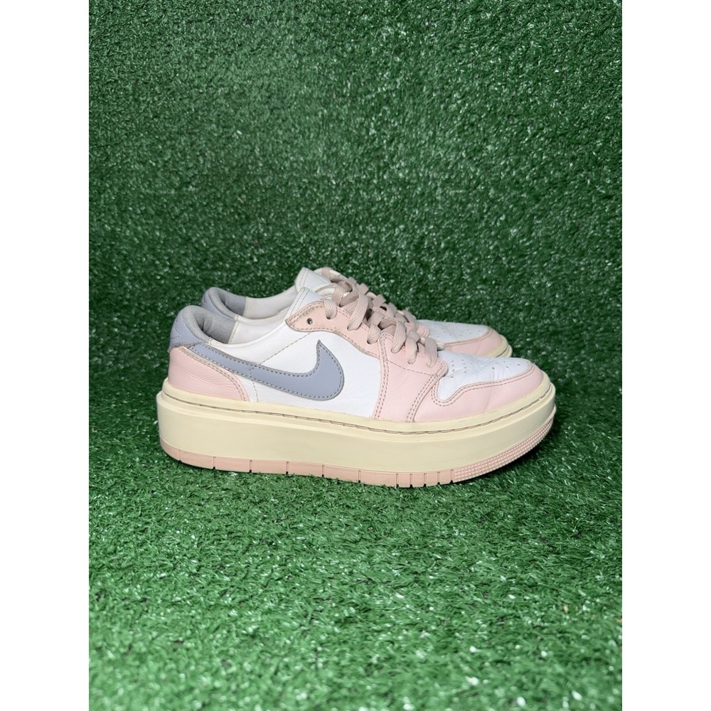 Air Jordan 1 Elevate‎ Low Womens Size 7.5 Pink Casual Platform Shoes DH7004-600
